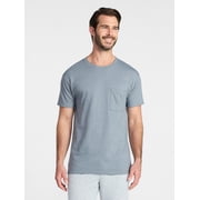 Athletic Works Mens and Big Mens Cotton Pocket Tee, Sizes S-5XL and Tall Sizes