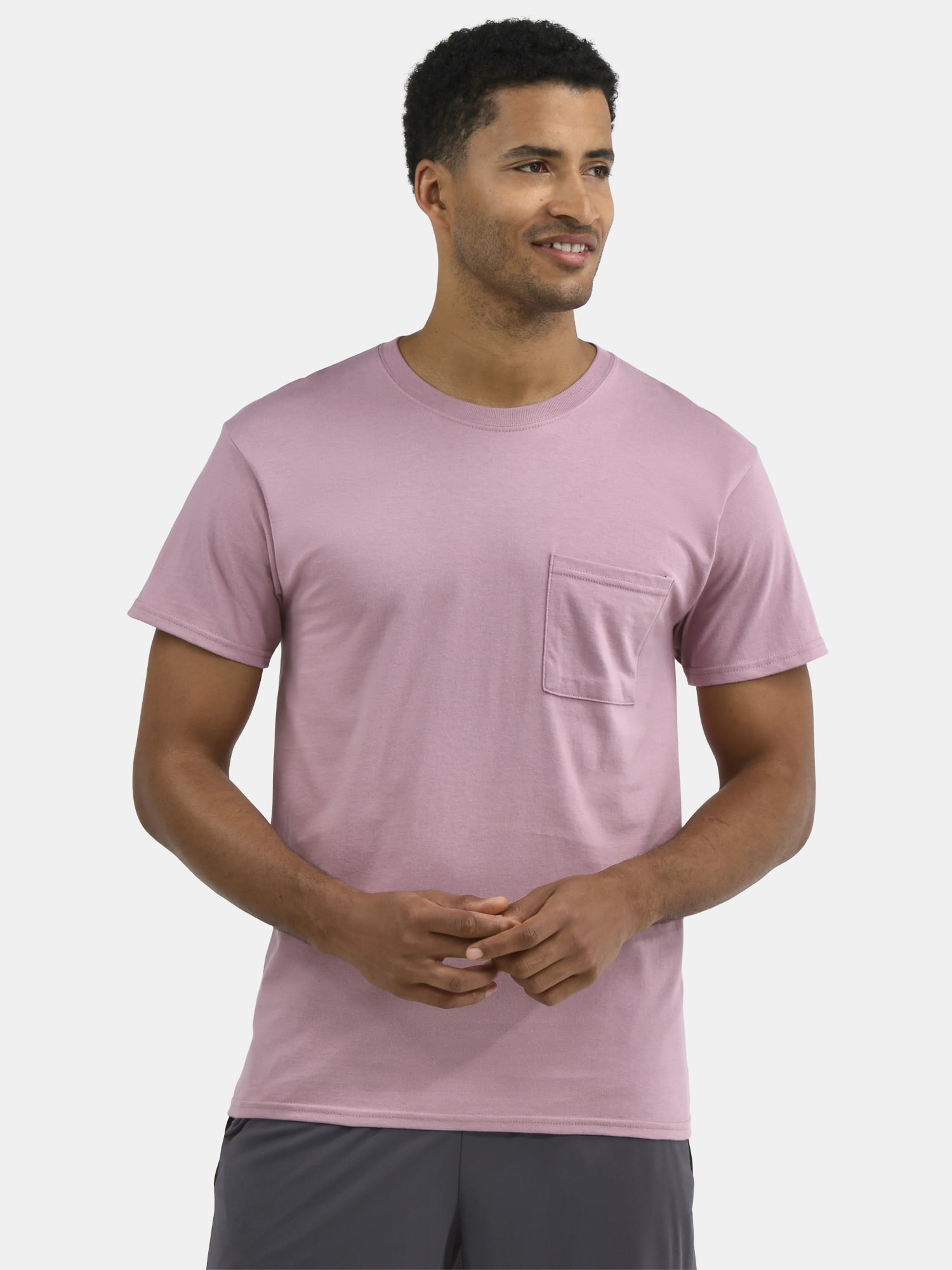 Athletic Works Men's Cotton Pocket Tee Sizes XS-5XL Breathable Moisture ...