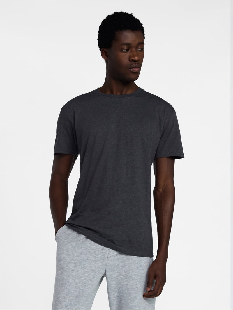 Athletic Works Men's and Big Men's Cotton Active Tee with Short