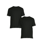 Athletic Works Men's and Big Men's Crew Neck Tee, 2-Pack, Sizes S-4XL