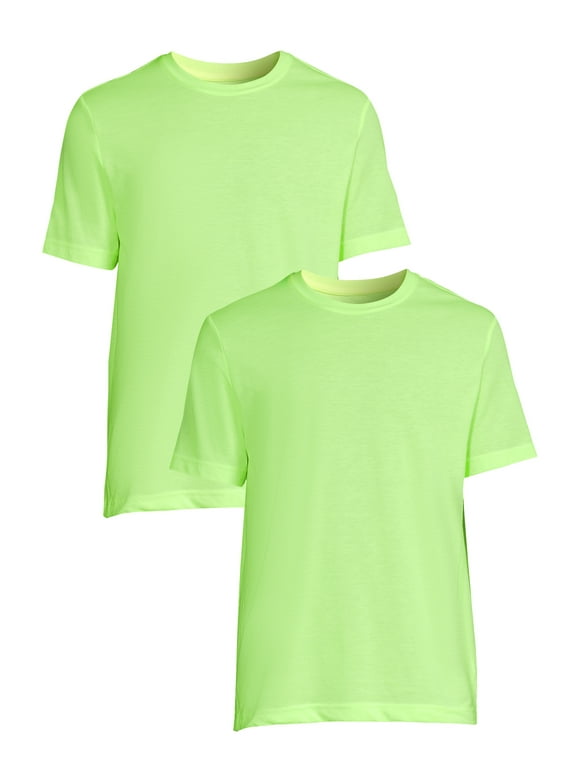 Men's and Big Men's Crew Neck Tee, 2-Pack, Sizes S-4XL