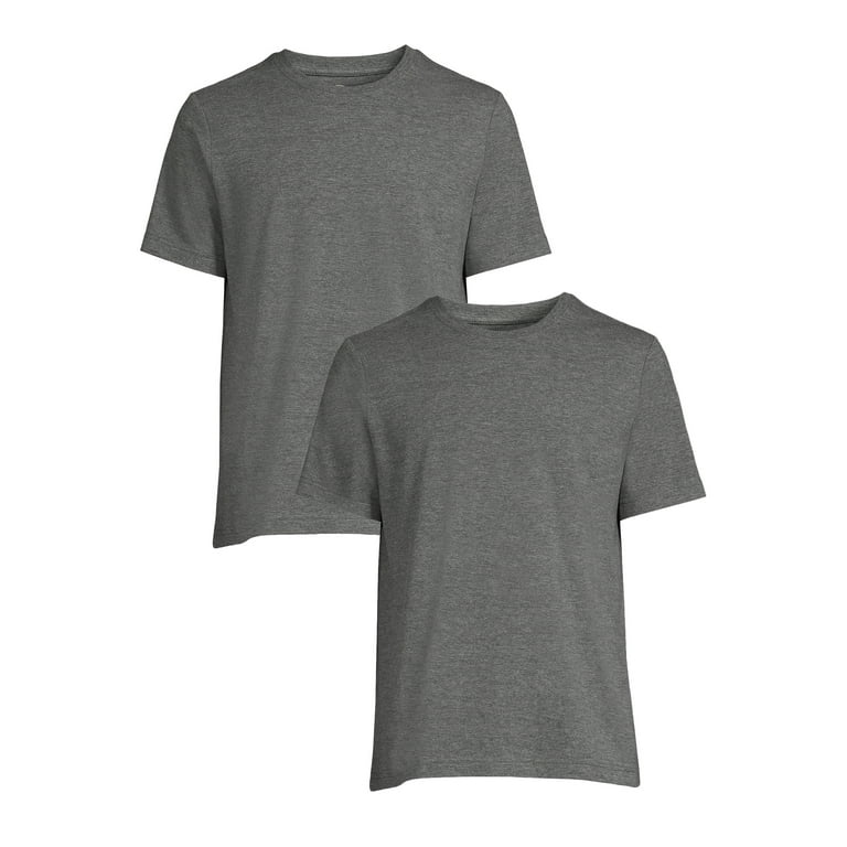 Athletic Works Men s and Big Men s Crew Neck Tee 2 Pack Sizes S 4XL