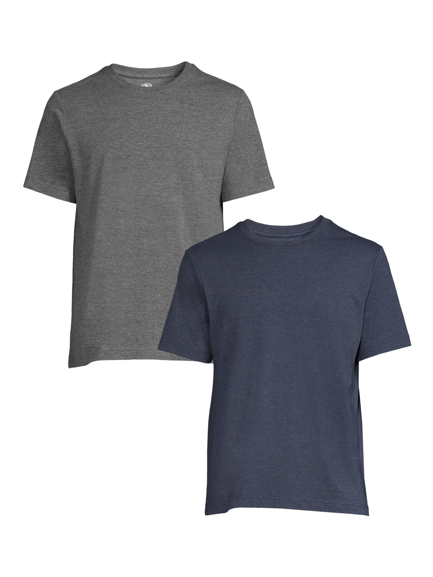 Athletic Works Men's and Big Men's Crew Neck Tee, 2-Pack, Sizes S-4XL