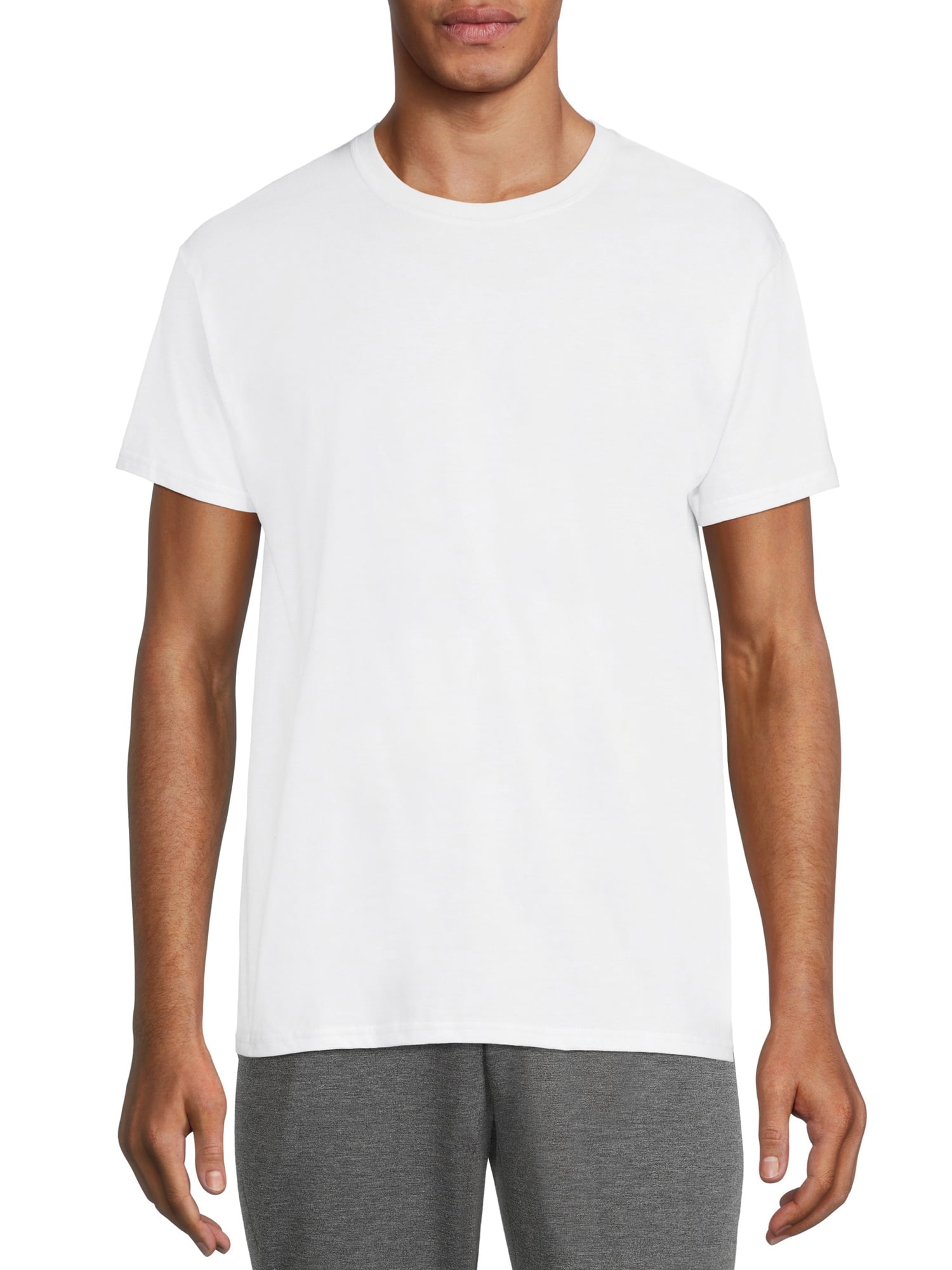 ALWAYSONE Men's Short Sleeve T-Shirt Ultra Cotton Jersey Tee Crewneck  Workwear T-Shirts Athletic T-Shirt Size S-3XL (Army Green-s)