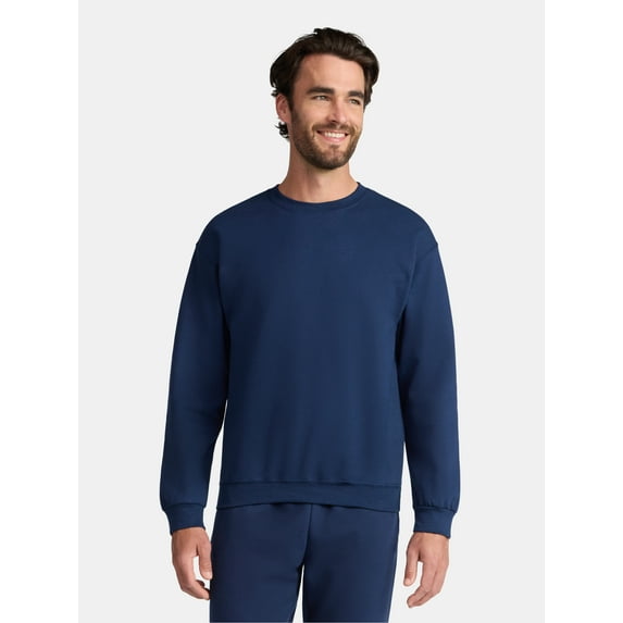 Athletic Works Men's and Big & Tall Men's Fleece Crewneck Sweatshirt, Sizes XS-5XLT