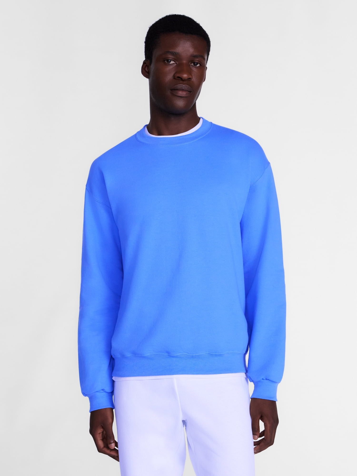 Athletic Works Men's Fleece Crewneck Sweatshirt, Sizes XS-4XLT