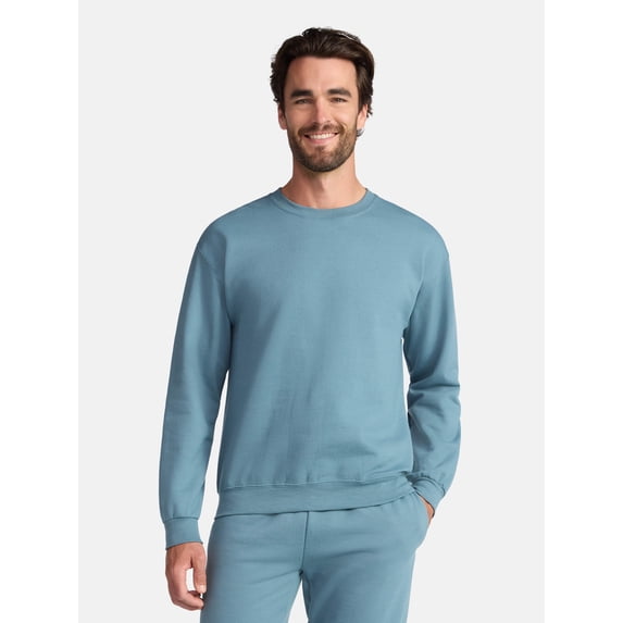 Athletic Works Men's and Big & Tall Men's Fleece Crewneck Sweatshirt, Sizes XS-5XLT