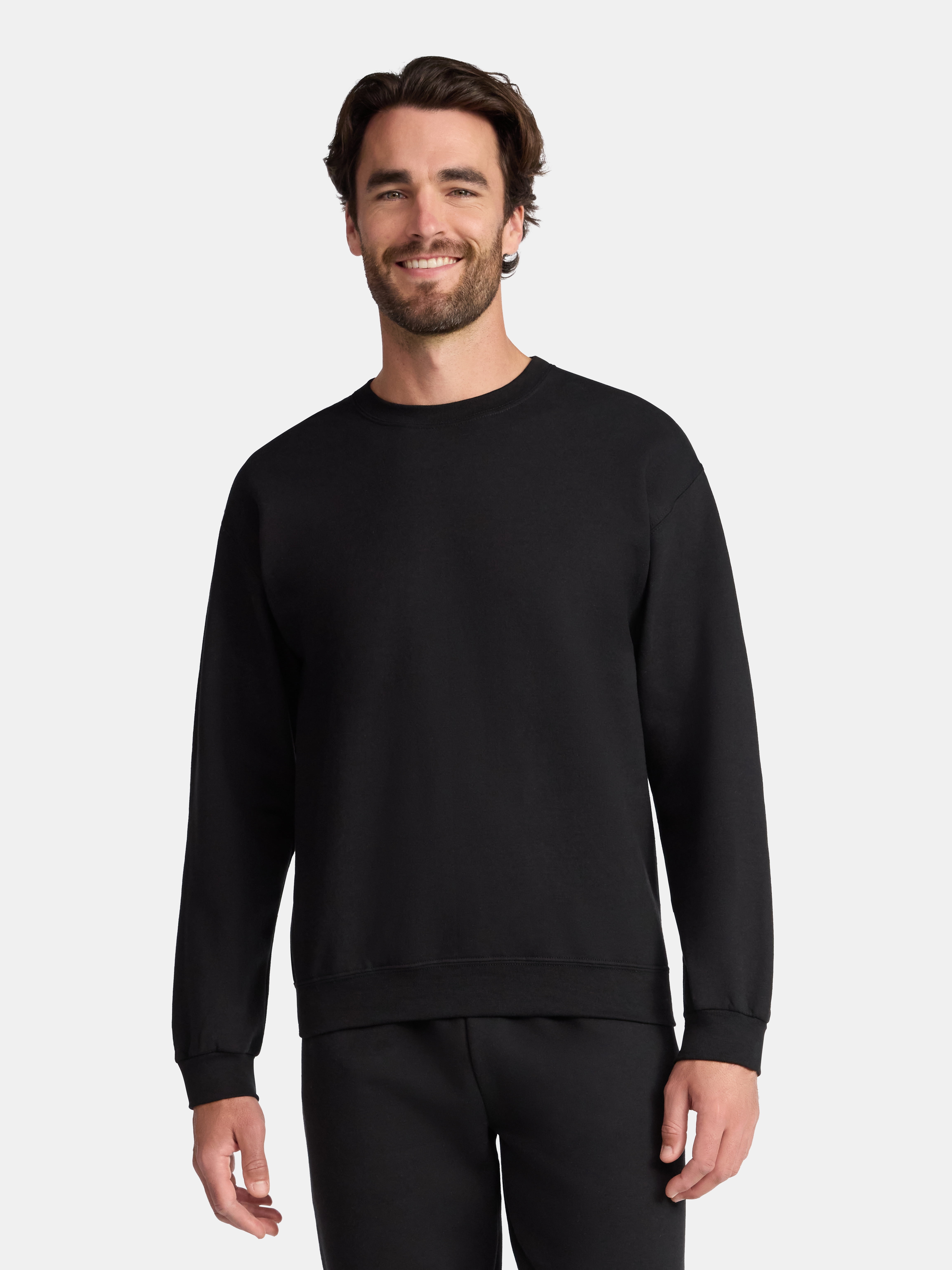 Athletic Works Fleece Crewneck Sweatshirt, Mens & Big & Tall Sizes XS-4XLT