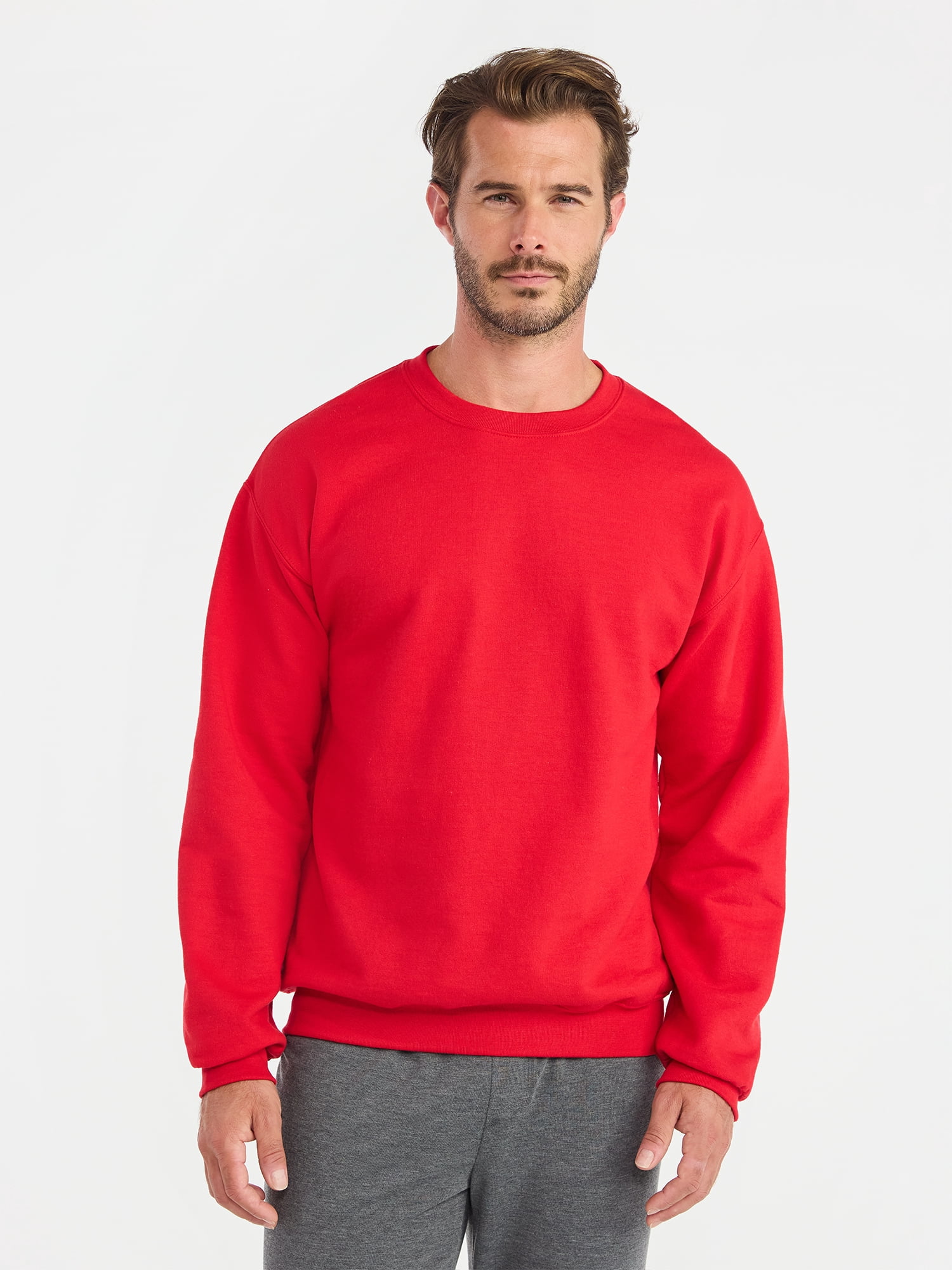 Athletic Works Men's and Big & Tall Men's Fleece Crewneck Sweatshirt, Sizes XS-5XLT