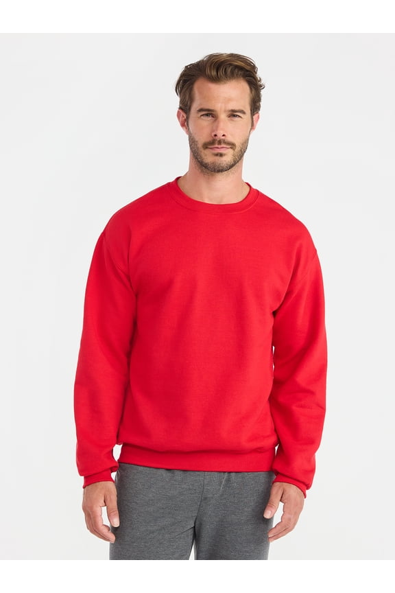 Men's and Big & Tall Men's Fleece Crewneck Sweatshirt, Sizes XS-5XLT