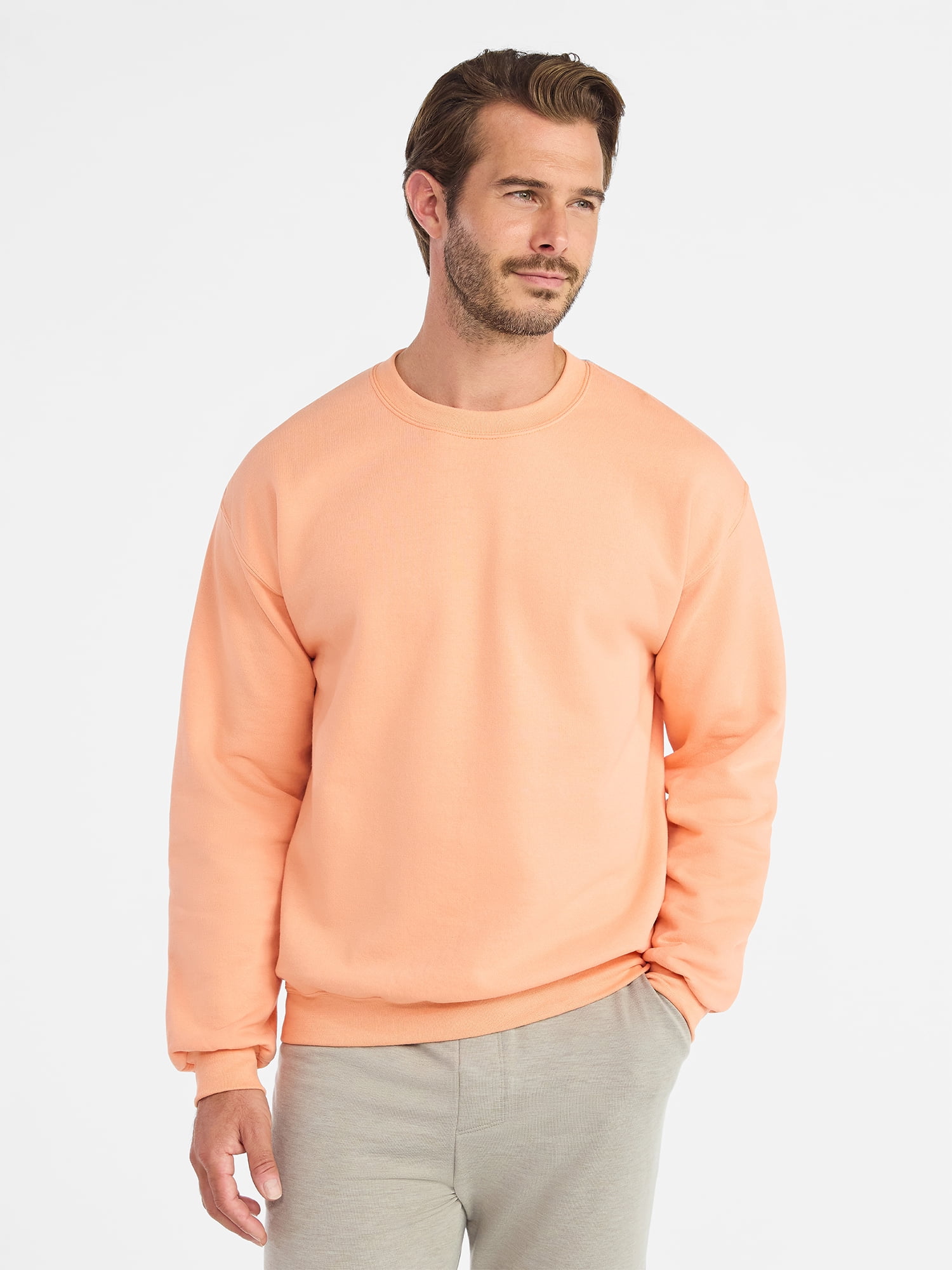 Athletic Works Fleece Crewneck Sweatshirt, Mens & Big & Tall Sizes XS-4XLT
