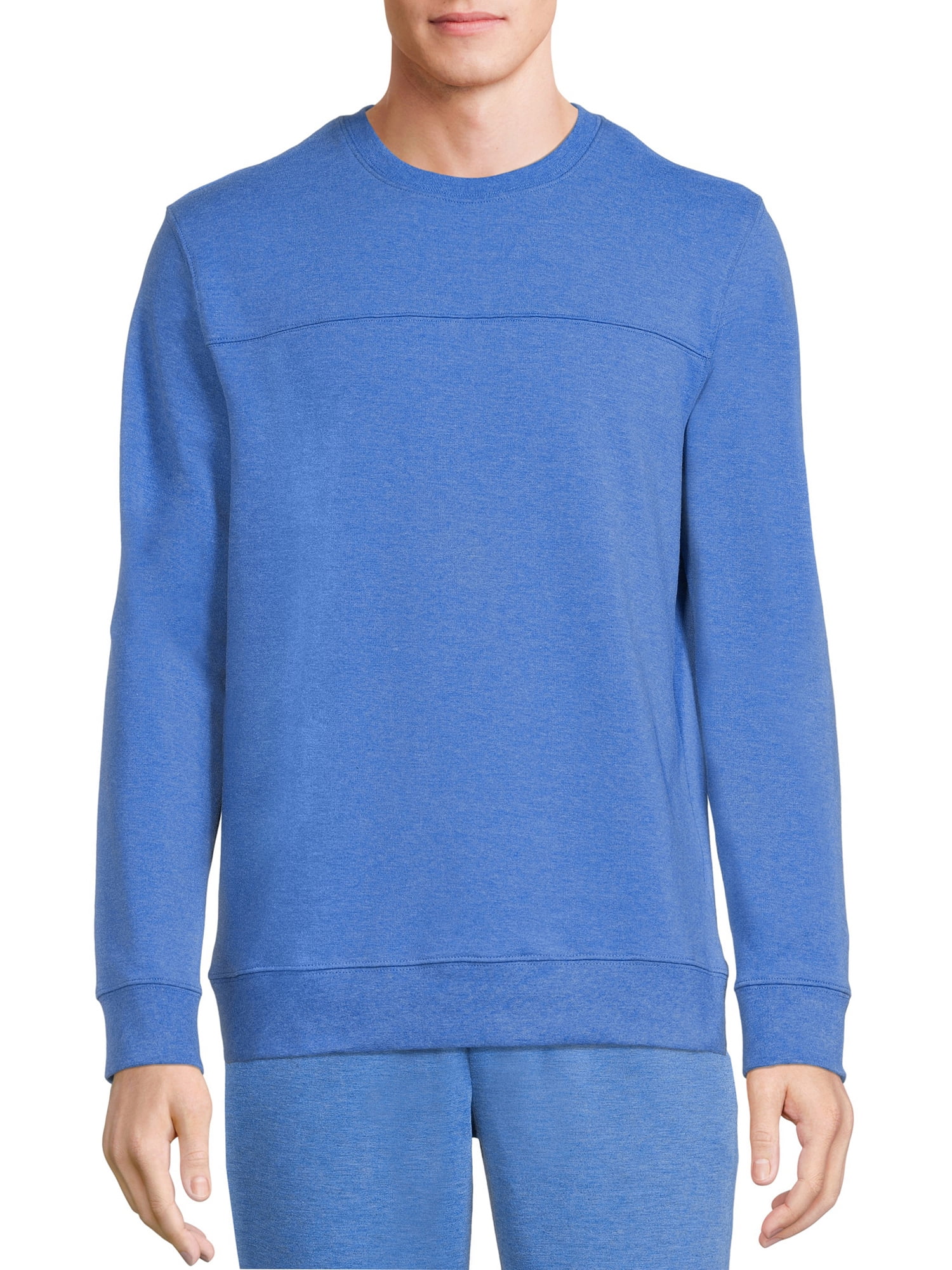 Athletic Works Men's and Big Men's French Terry Crewneck Sweatshirt, up ...