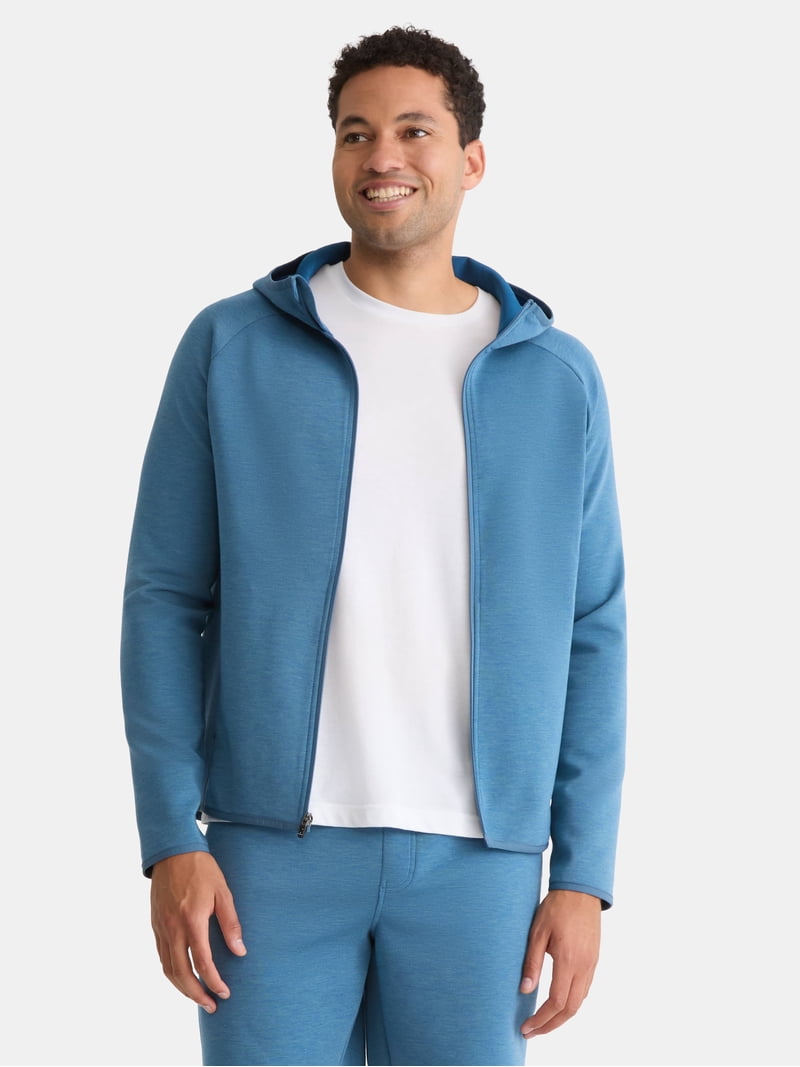 Athletic Works Men's and Big & Tall Fusion Double Knit Full Zip