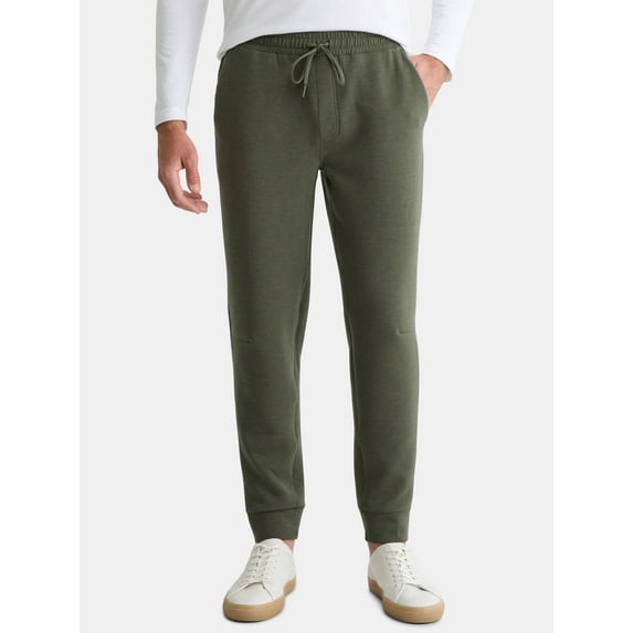 Athletic Works Men's and Big Men's Fusion Double Knit Joggers Pants, Sizes S-5XL