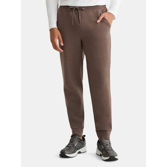 Athletic Works Men's and Big Men's Fusion Double Knit Joggers Pants, Sizes S-5XL