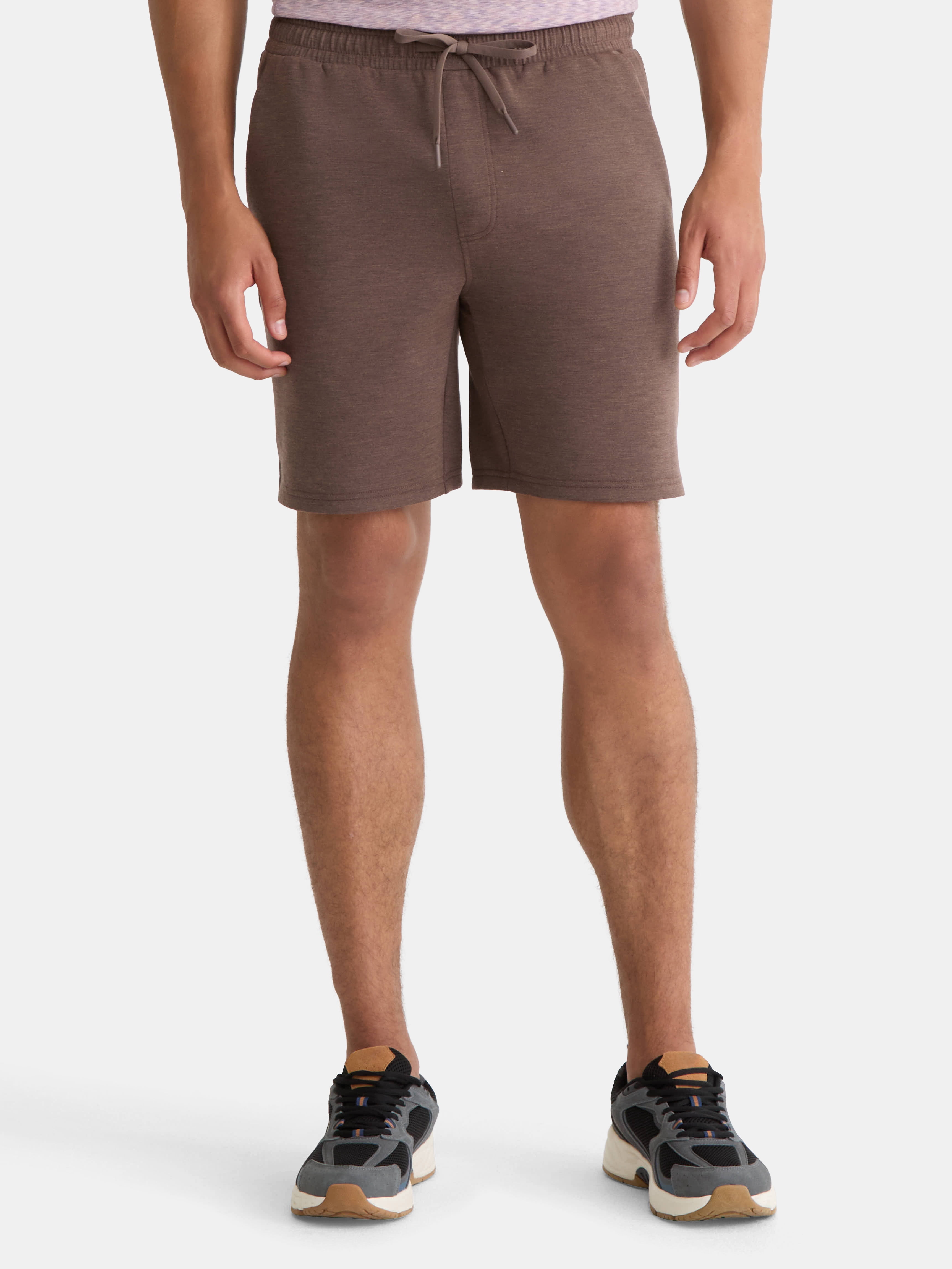 Athletic Works Men's and Big Men's Fusion Double Knit Shorts 8" Inseam, Sizes S-5XL