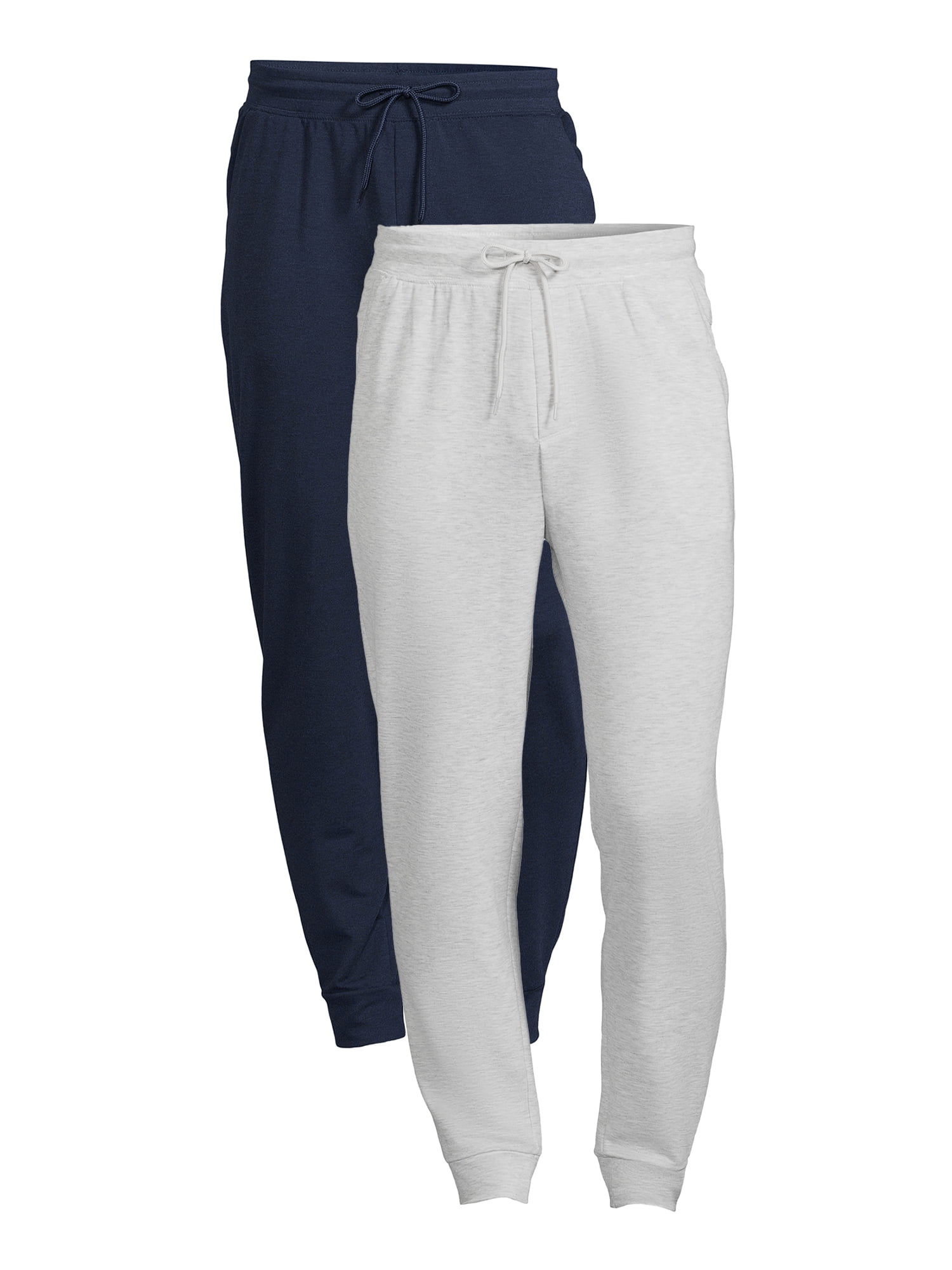 Athletic Works Men s and Big Men s Knit Joggers 2 Pack Sizes S 5XL Walmart