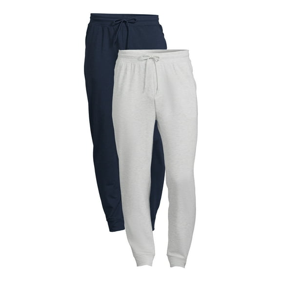 Athletic Works Men's and Big Men's Knit Joggers, 2-Pack, Sizes S-5XL