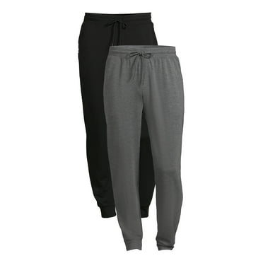 Athletic Works Men's and Big Men's Knit Joggers, 2-Pack, Sizes S-5XL