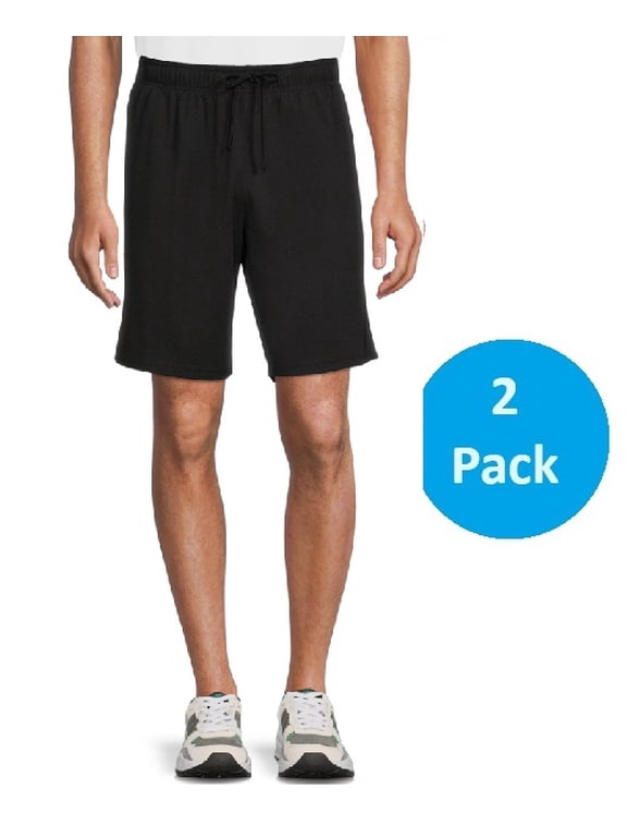 Men's and Big Men's Mesh Gym Shorts Set, 2-Pack, Sizes S-3XL