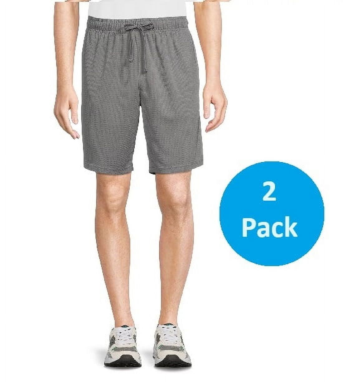 Athletic Works Men's and Big Men's Mesh Gym Shorts Set, 2-Pack, Sizes S-3XL