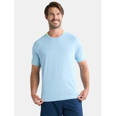 Athletic Works Men's and Big Men's Mesh Tennis Tee with Short Sleeves, Sizes S-3XL