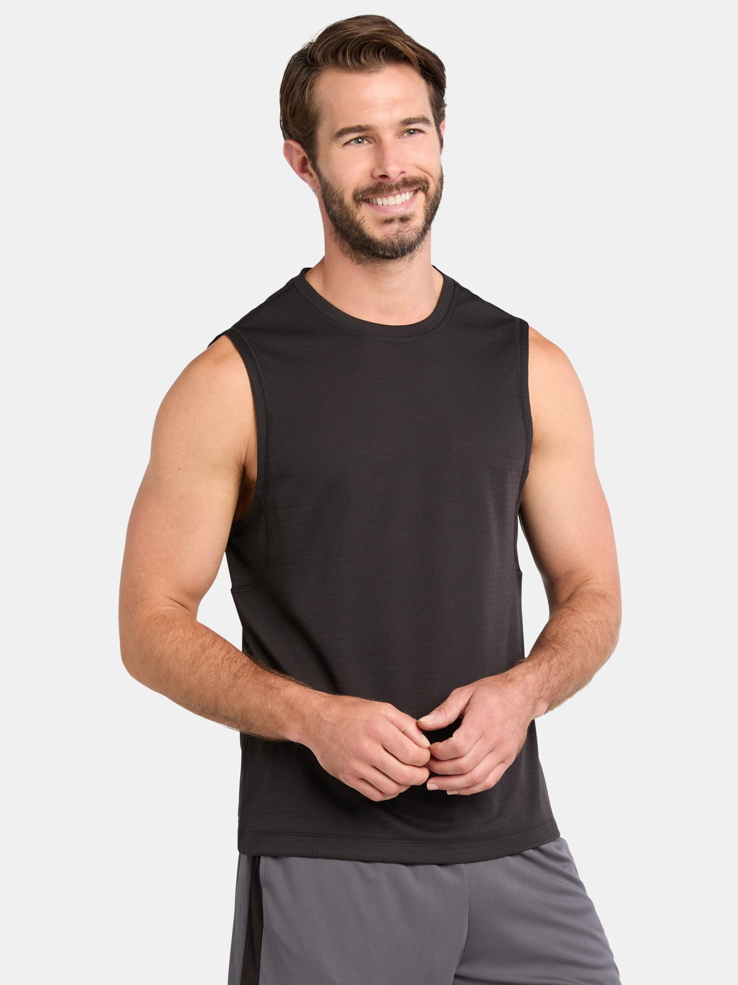 Athletic Works Men #39 s and Big Men #39 s Mixed Media Tank Top Sizes XS 5XL Athletic Works Men #39 s and Big Men #39 s Mixed Media Tank Top Sizes XS 5XL