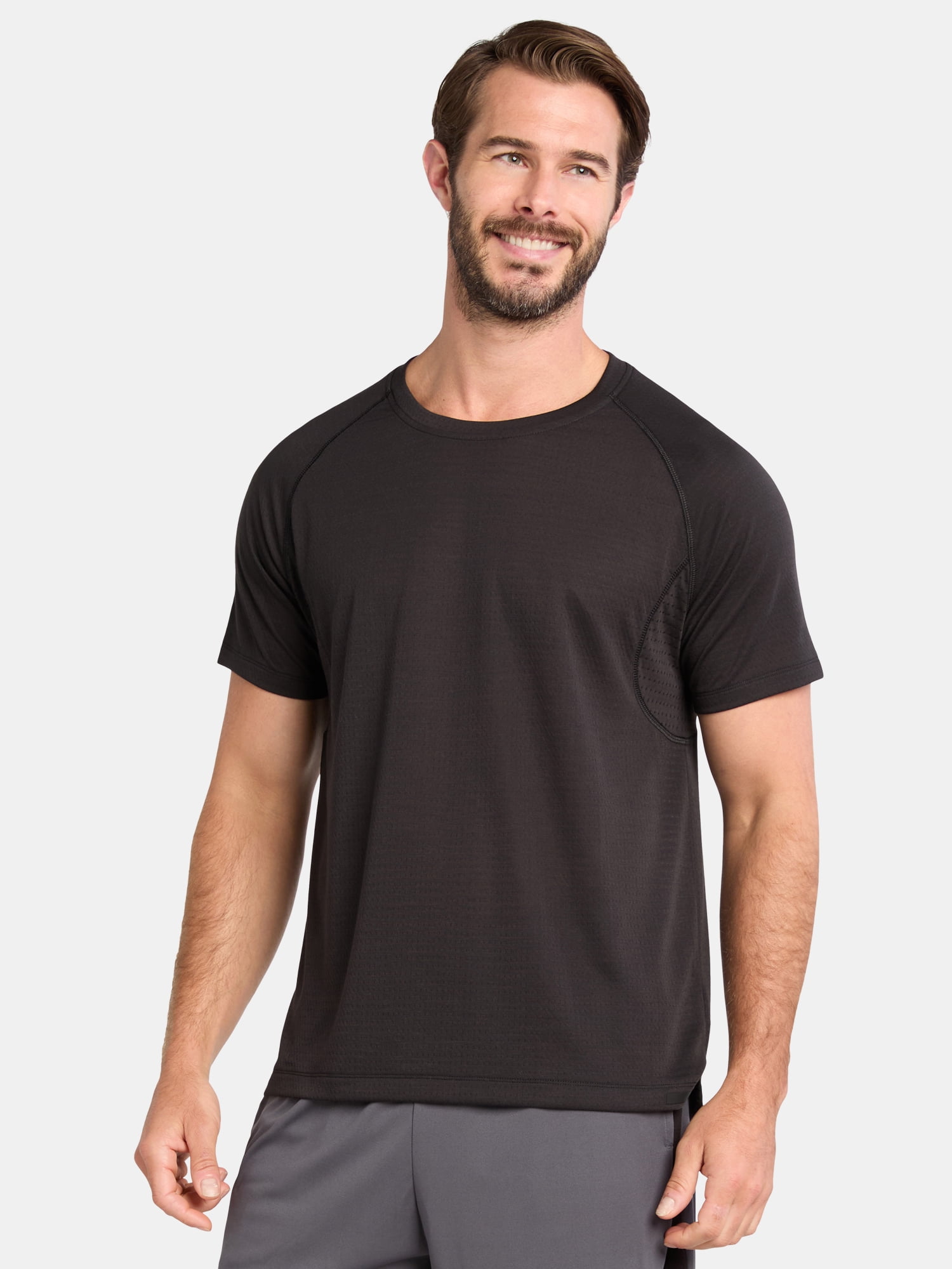 Men's and Big Men's Mixed Media Tee, Sizes XS-5XL
