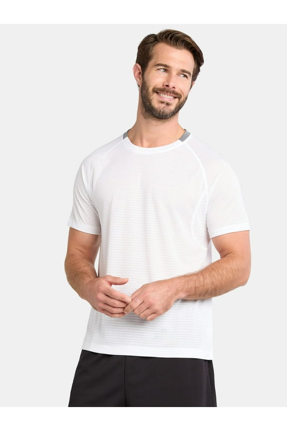 Men's and Big Men's Mixed Media Tee, Sizes XS-5XL