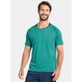 thumbnail image 1 of Athletic Works Men's and Big Men's Mixed Media Tee, Sizes XS-5XL, 1 of 5