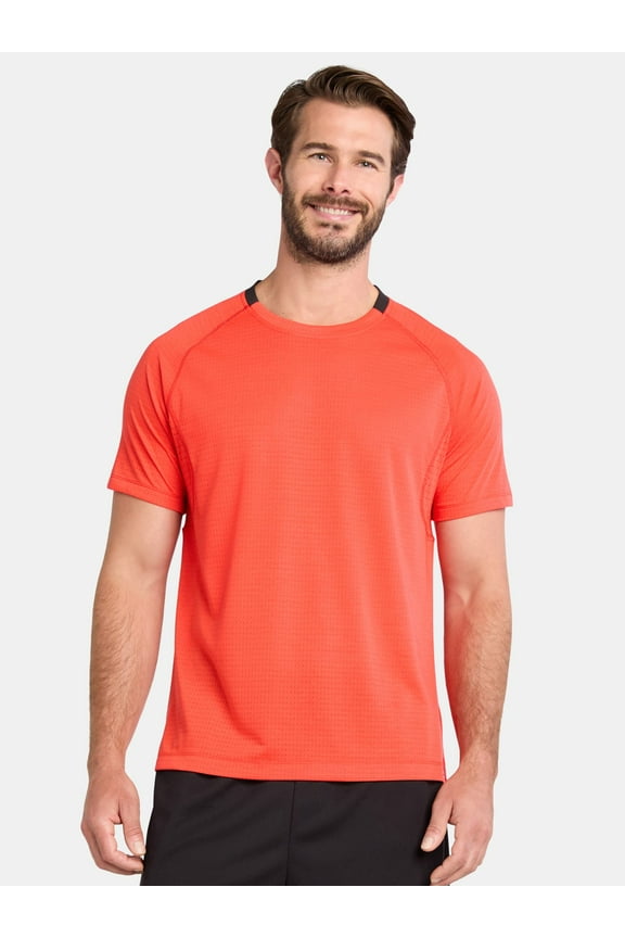 Men's and Big Men's Mixed Media Tee, Sizes XS-5XL