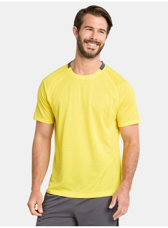 Men's and Big Men's Mixed Media Tee, Sizes XS-5XL