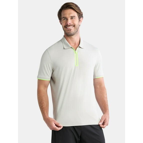 Athletic Works Men's and Big Men's Modern Tennis Polo Shirt, Sizes S-3XL