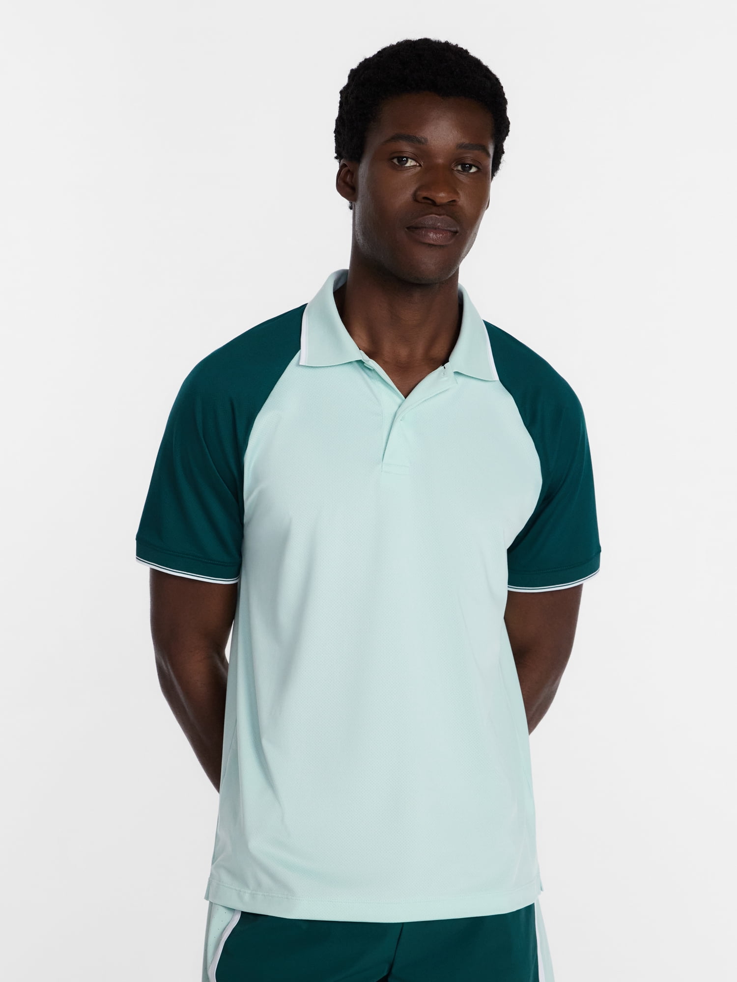 Athletic Works Men's and Big Men's Modern Tennis Polo Shirt, Sizes XS-3XL