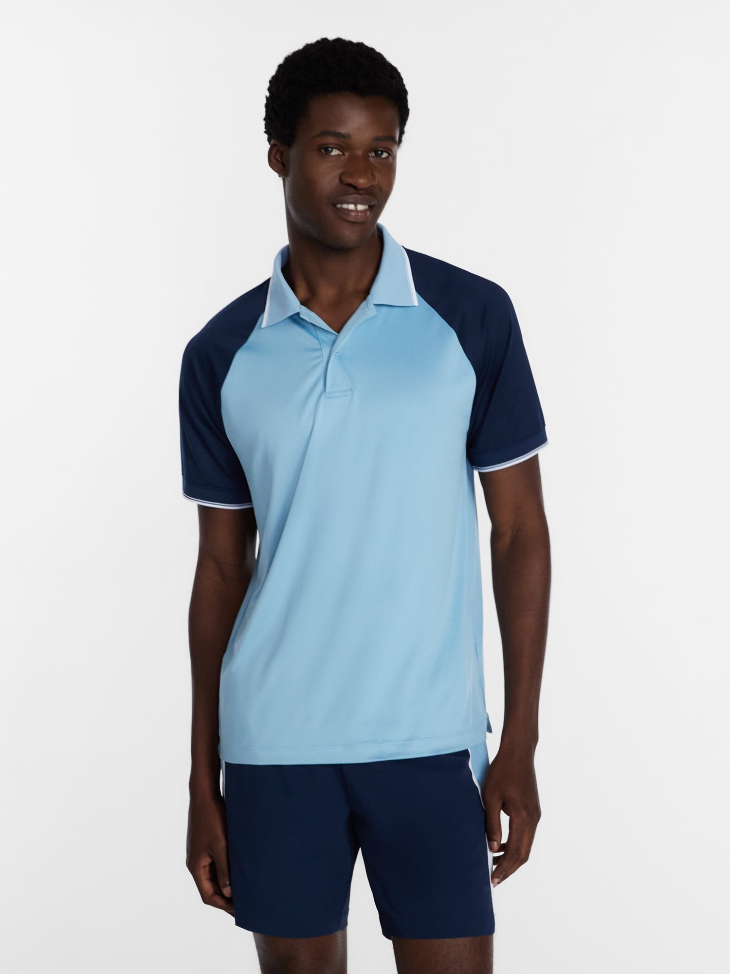 Athletic Works Men's and Big Men's Modern Tennis Polo Shirt, Sizes XS-3XL