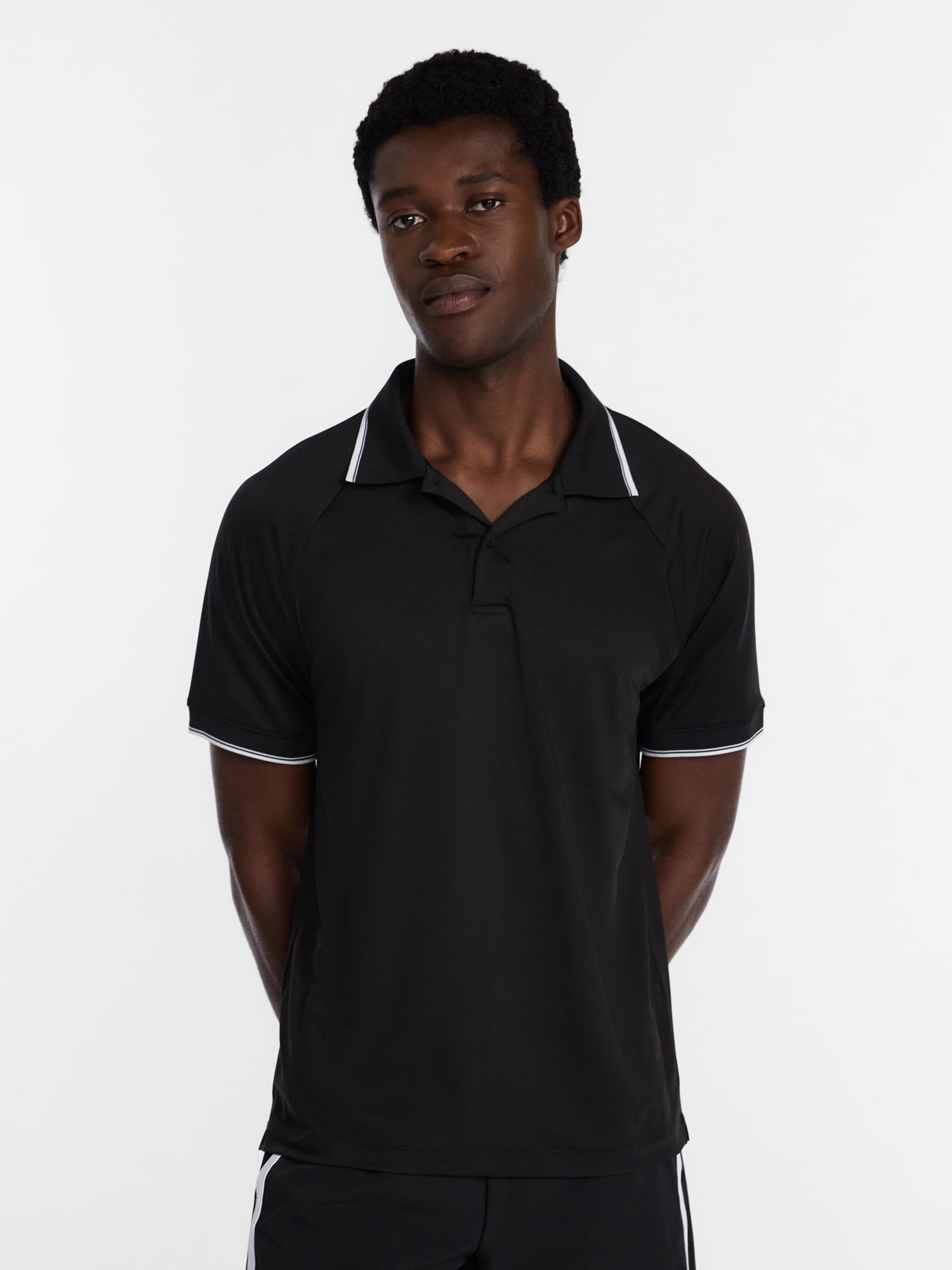 Athletic Works Men's and Big Men's Modern Tennis Polo Shirt, Sizes XS-3XL