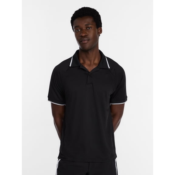 Athletic Works Men's and Big Men's Modern Tennis Polo Shirt, Sizes XS-3XL