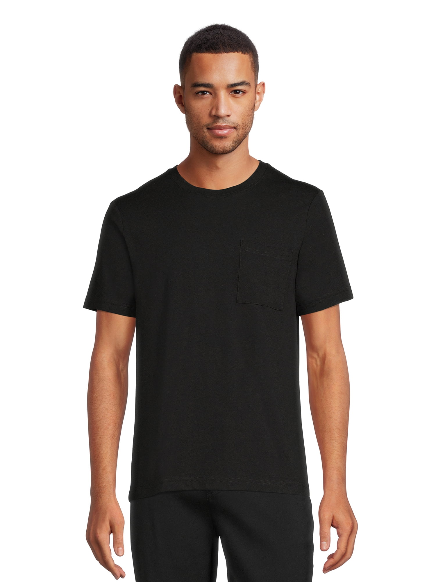 Athletic Works Men's and Big Men's Pocket Tee, 2-Pack, Sizes S-4XL