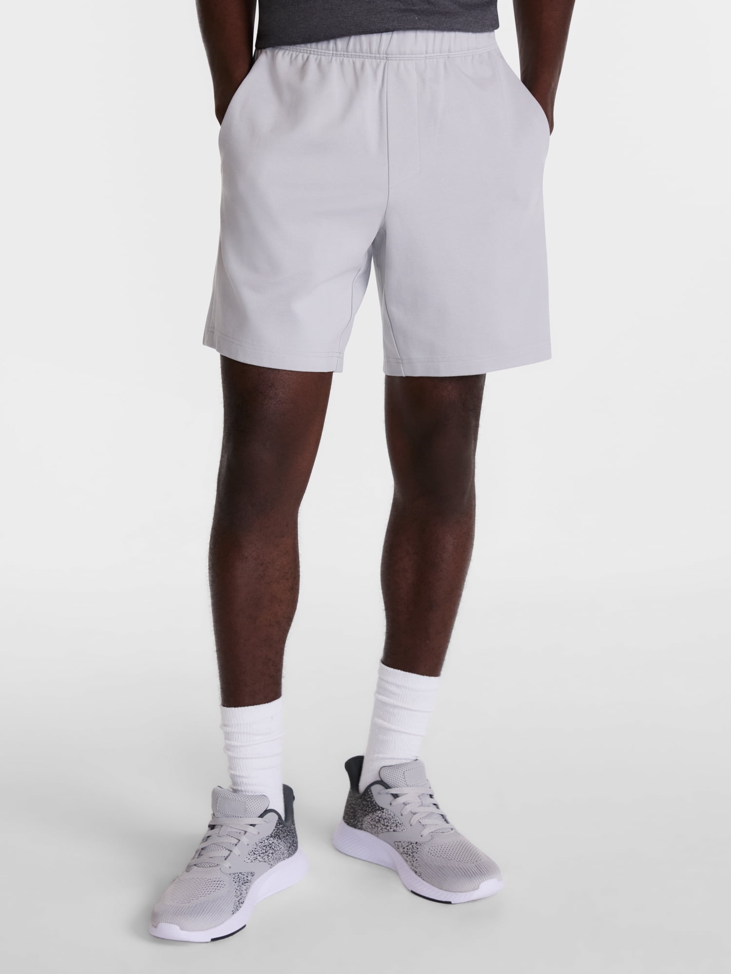 Athletic Works Men's and Big Men's Ponte Knit Shorts, Sizes XS-3XL