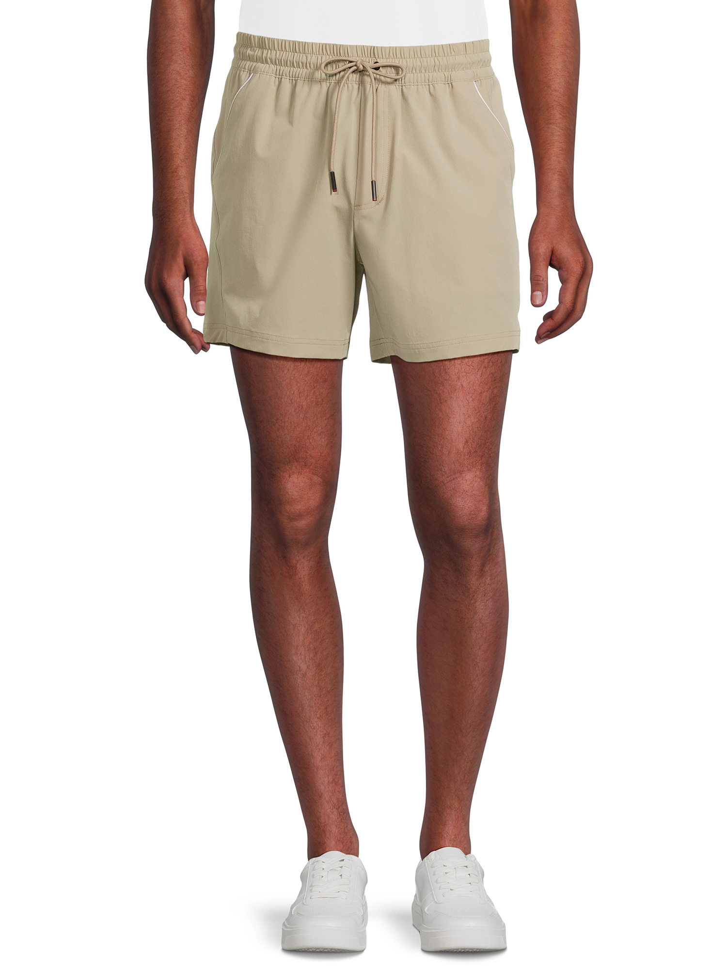 Athletic Works Men's and Big Men's Retro Woven Shorts, 7" Inseam, Sizes S3XL