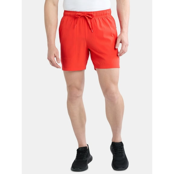Athletic Works Men's and Big Men's Ripstop Shorts, 7" Inseam, Sizes S-5XL