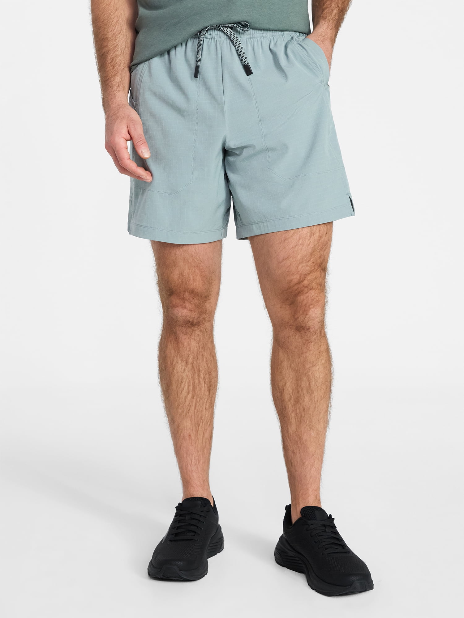 Athletic Works Men's and Big Men's Ripstop Shorts, 7" Inseam, Sizes XS-3XL