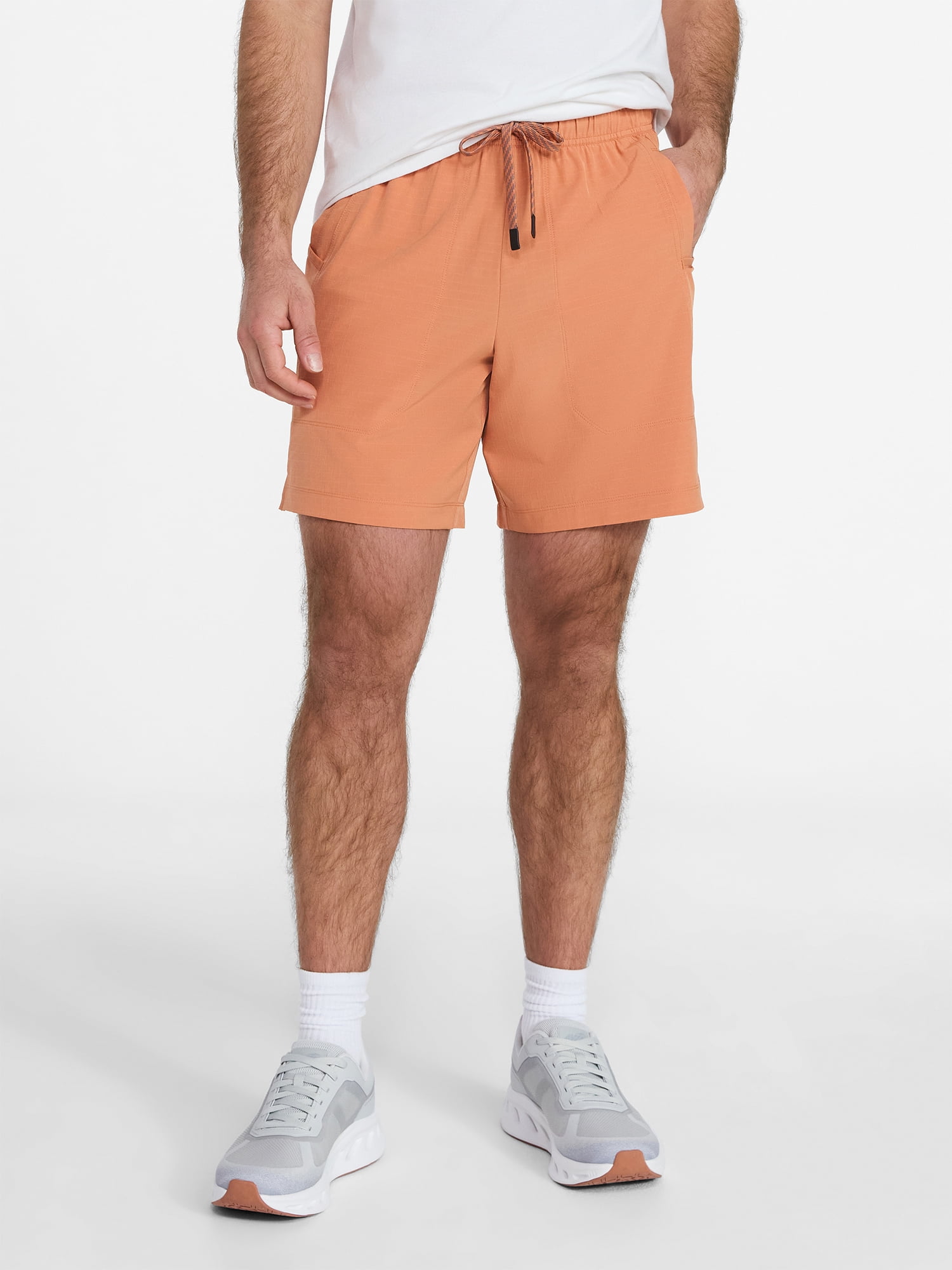 Athletic Works Men's and Big Men's Ripstop Shorts, 7" Inseam, Sizes XS-3XL
