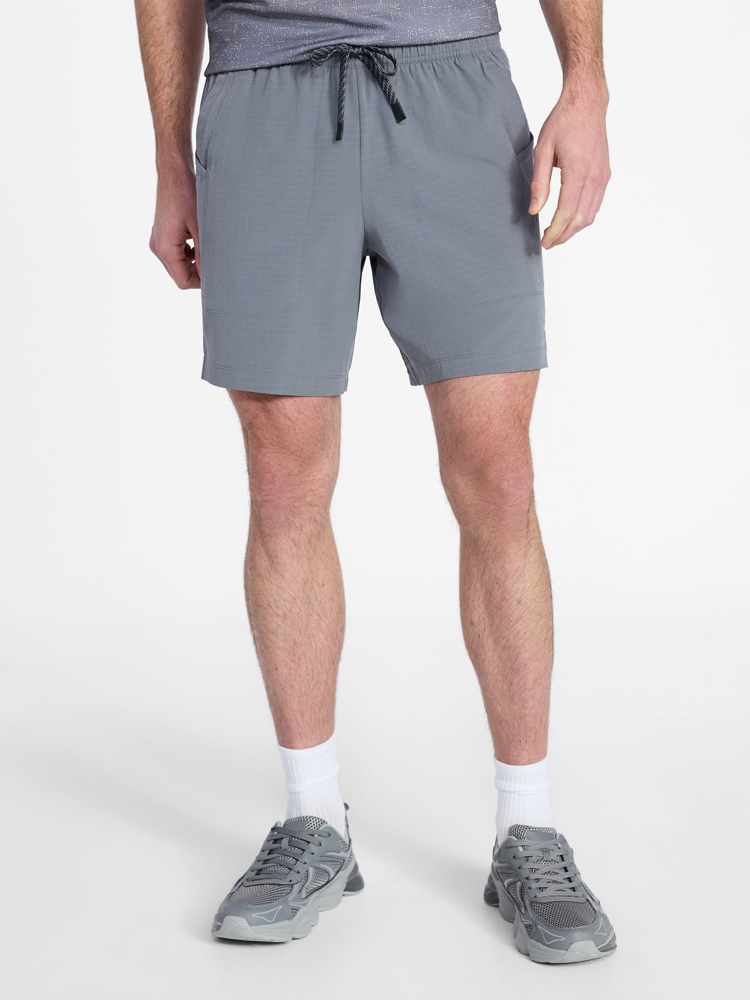 Athletic Works Men's and Big Men's Ripstop Shorts, 7" Inseam, Sizes XS-3XL