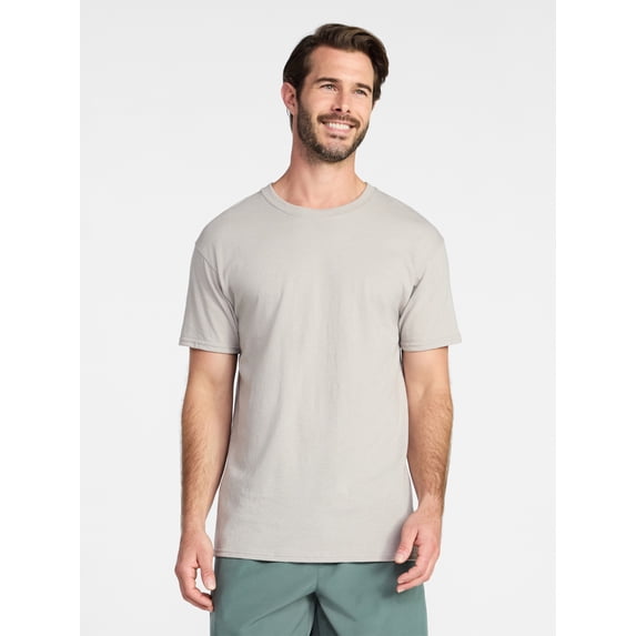 Athletic Works Men's and Big Men's Short-Sleeve Cotton Active Tee, Sizes XS-5XLT