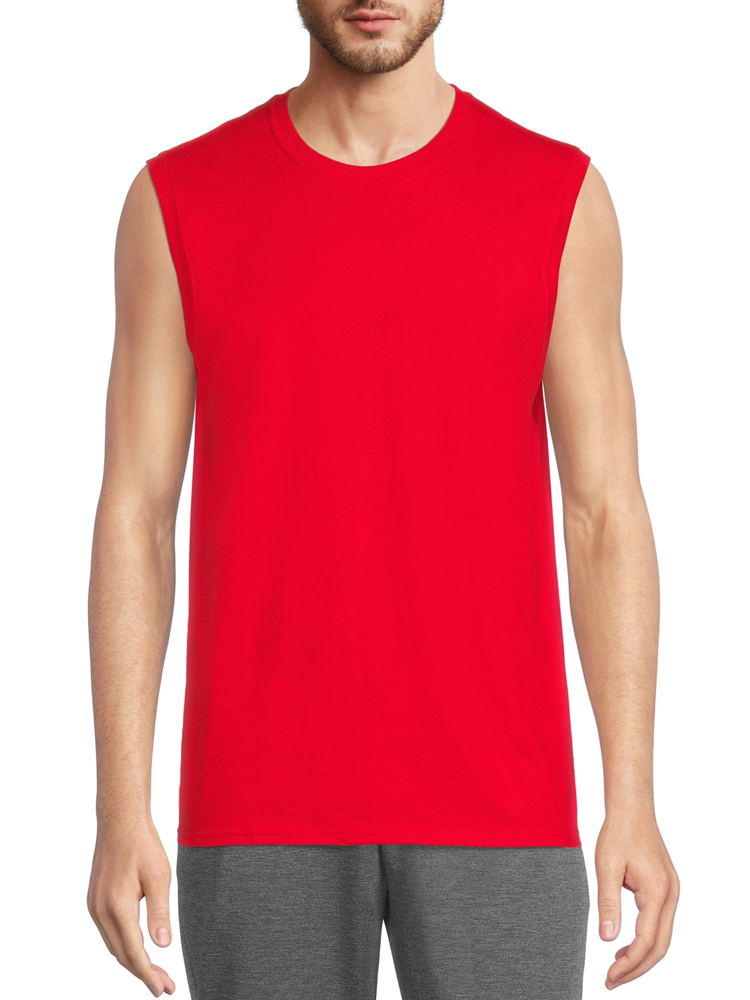 Athletic Works Men's and Big Men's Sleeveless Muscle T-Shirt