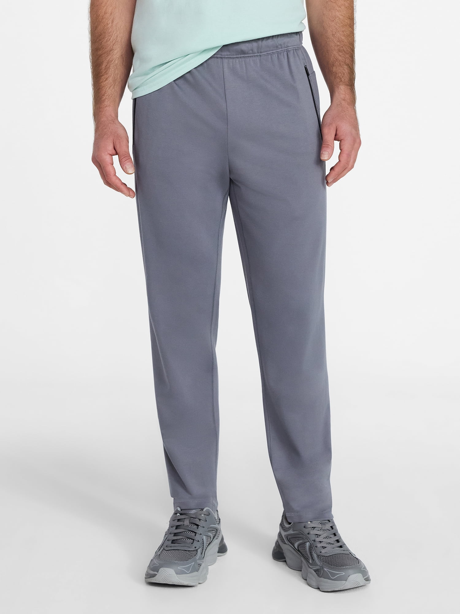 Athletic Works Men's and Big Men's Slim Knit Pants, 30" Inseam, Sizes XS-4XLT
