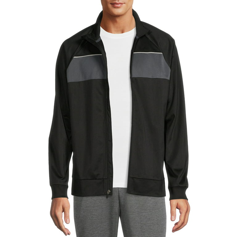 Athletic Works Men's and Big Men's Track Jacket, Sizes up to 5XL 