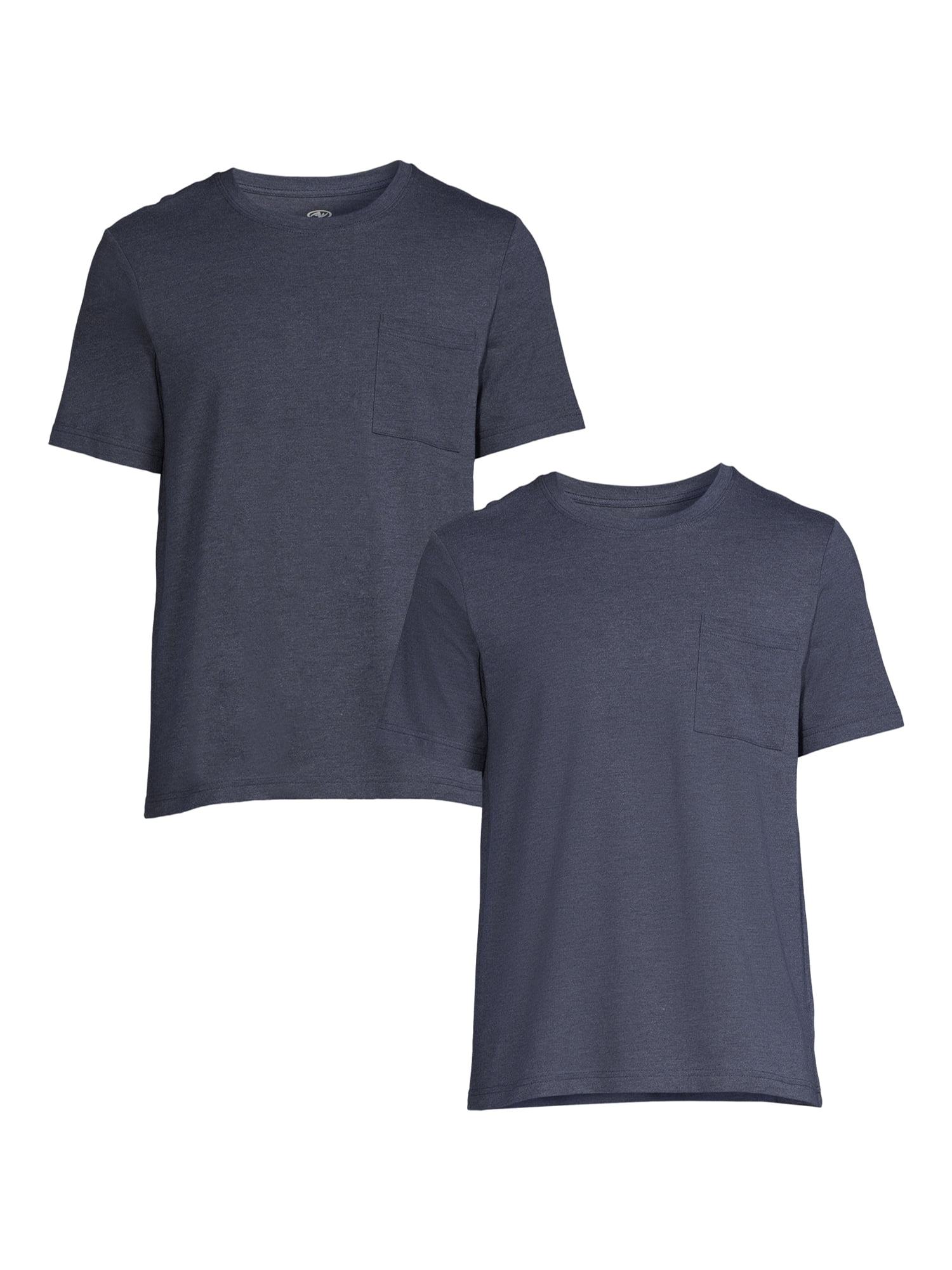 Athletic Works Men's and Big Men's Tri Blend Pocket Tee, 2-Pack, Sizes  S-3XL - Walmart.com