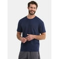 thumbnail image 1 of Athletic Works Men's and Big Men's Tri Blend Pocket Tee, Sizes XS-4XLT, 1 of 5